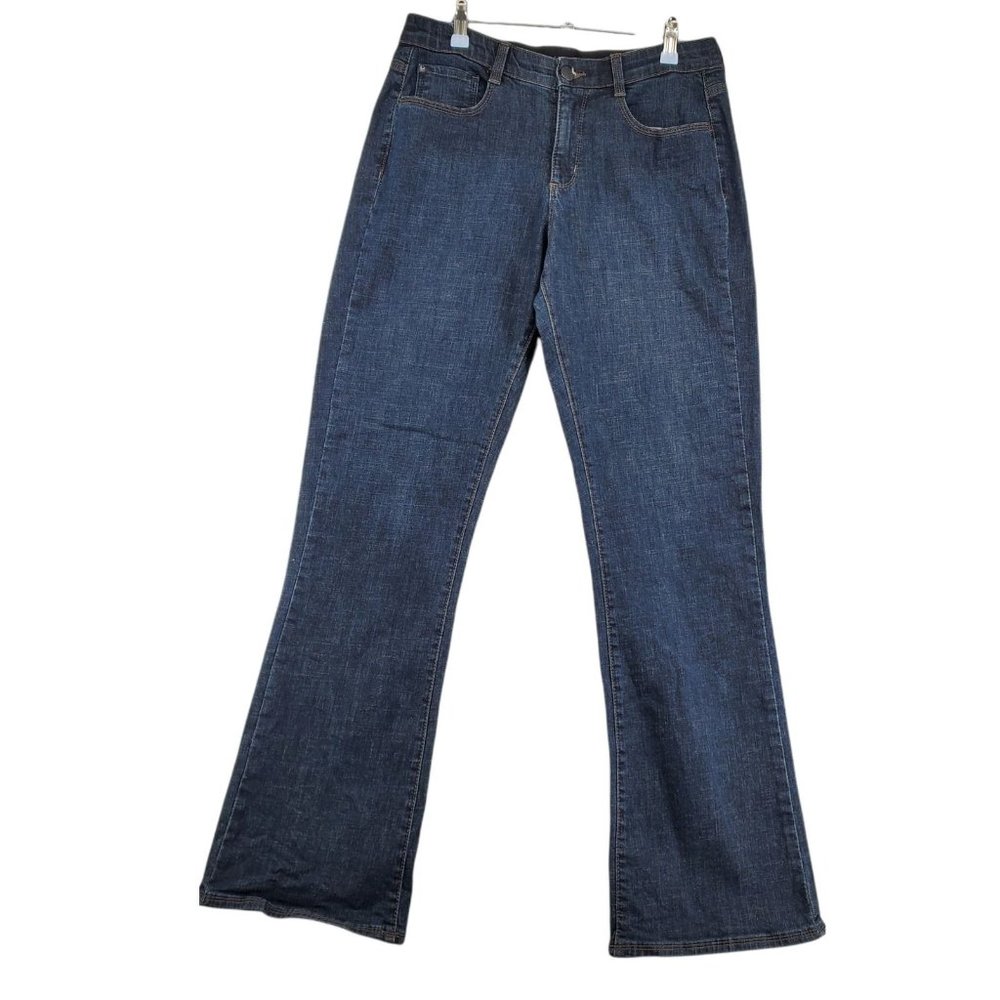 Lee Jeans Women's Sinfully Soft Cotton Blend Boot Cut Dark Wash Blue Size 30/32